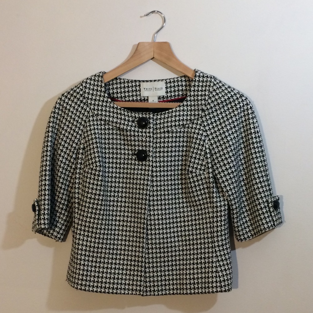 White House Black Market Herringbone Blazer Size0